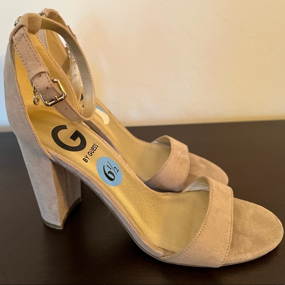 G by guess tan suede heels - Picture 3 of 3